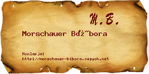 Morschauer Bíbora névjegykártya